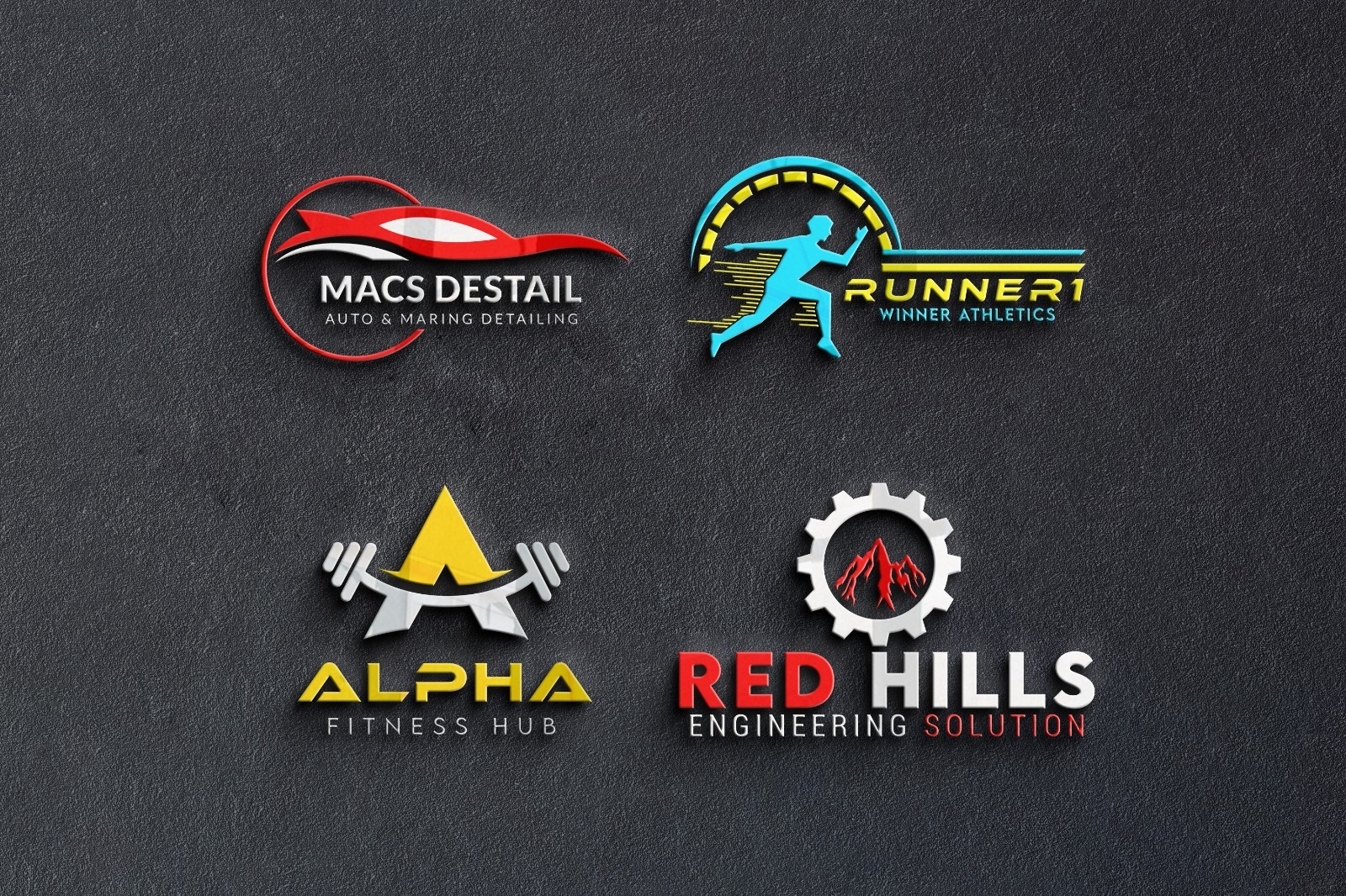 Professional custom logo vector design